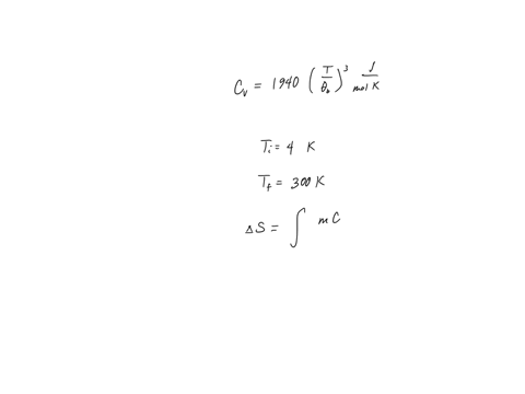 at-low-temperatures-the-molar-specific-heat-of-diamond-varies-with-temperature-a5-cv-194-103-top-mol-l-k-1-where-o-1860-k-what-is-the-entropy-change-of-a-1-mg-diamond-crystal-when-it-is-heat-11958