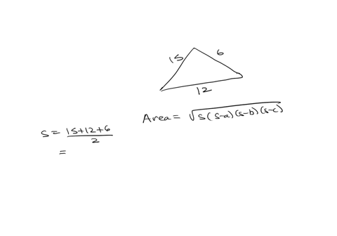 find-the-area-of-triangle-whose-sides-are-12-cm-6cm-and-15-cm-34604