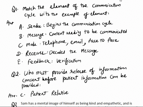 questions-7-match-the-element-of-the-communication-cycle-with-the-example-of-the-element-a-sender-b-message-c-mode-d-receiver-e-feed-back-_____-decodes-the-message-______-verification-______-44718