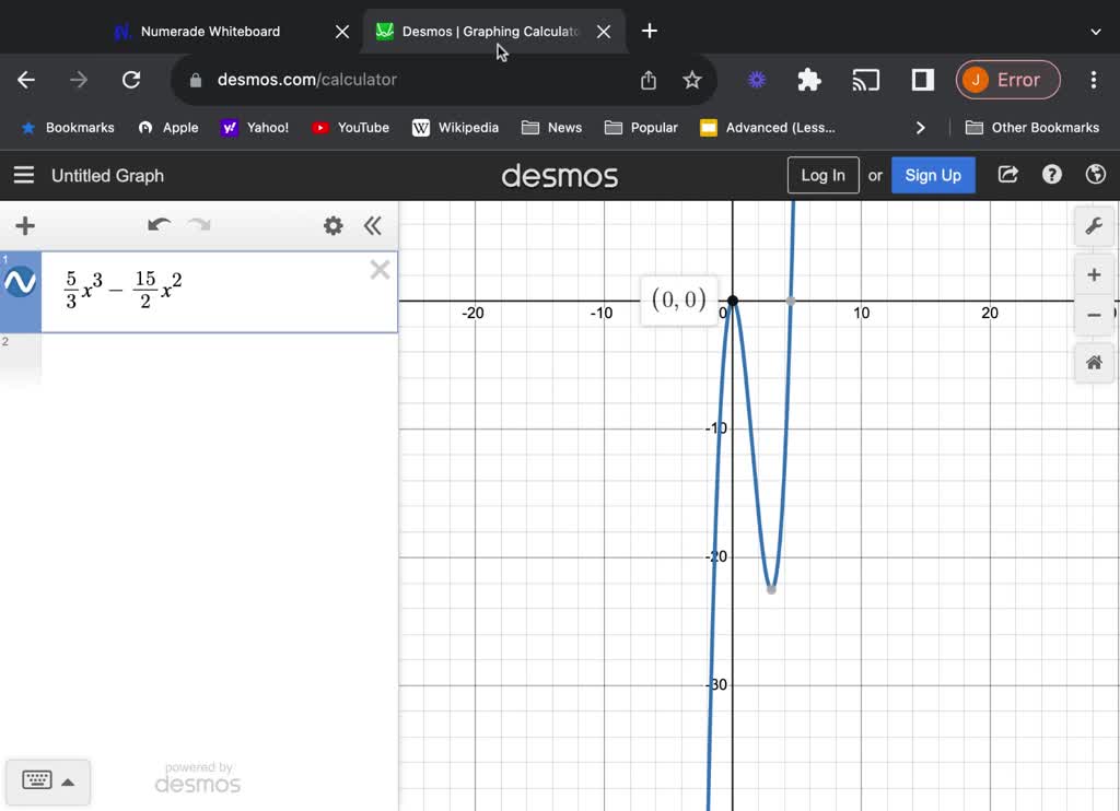 SOLVED: Determine the interval(s) for which the function shown below is ...