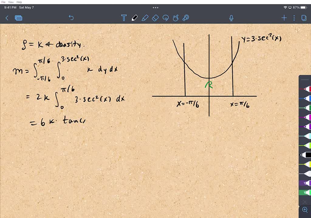 SOLVED: Find the center of mass of a thin plate of constant density ...