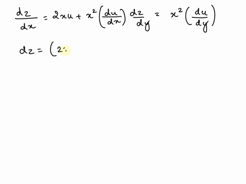 find-dz-in-terms-of-dx-and-dy-when-u-ux-y-and-a-z-x-2u-b-z-u-2-c-z-ln-xy-yu-74465