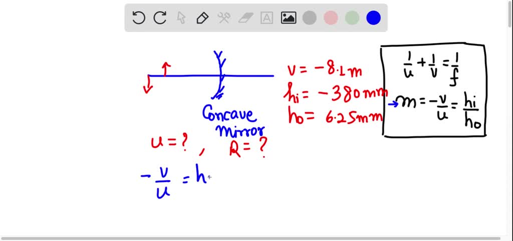 SOLVED: A concave mirror is to form an image of the filament of a ...