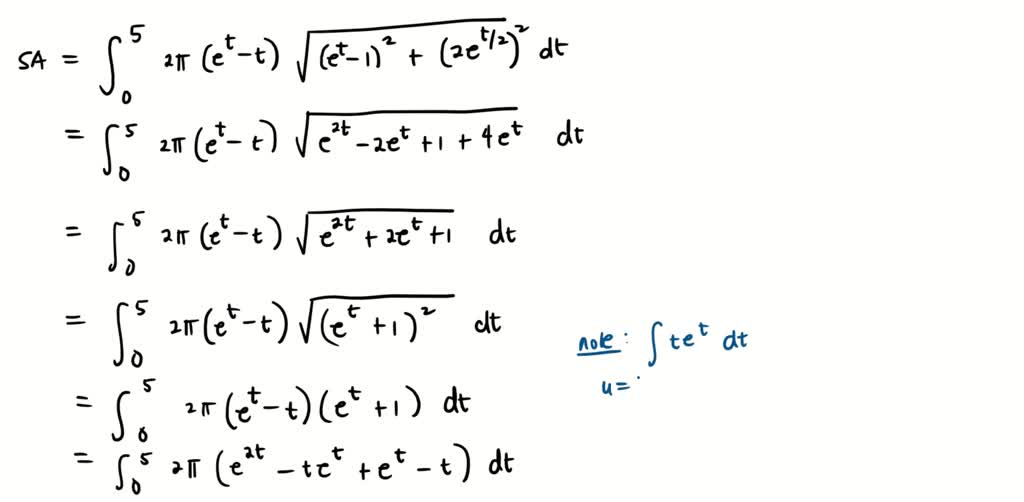 SOLVED: Find the exact length of the curve x=7 + 3t2,Y = 1 + 20,0