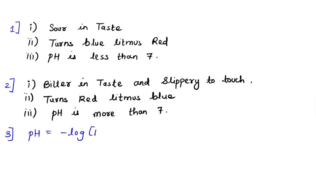 SOLVED . 1. Classify the following substances into acidic and basic