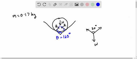 a-017-kg-ball-is-placed-in-a-shallow-wedge-with-an-opening-angle-of-160-degrees-for-each-contact-point-between-the-wedge-and-the-ball-determine-the-force-exerted-on-the-ball-assume-the-syste-68477