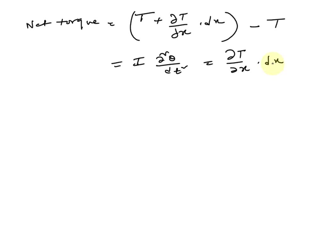 SOLVED [MEC8024] Question 2 Derive the differential equation of motion