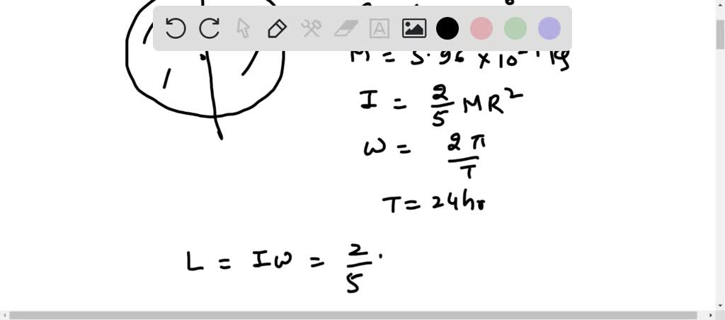 Solved Calculate The Angular Momentum Of Earth That Arises From Its Spinning Motion On Its Axis