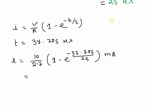 in-the-following-circuit-the-switch-is-open-prior-to-time-t0-at-which-point-it-closes-and-remains-closed-what-is-the-time-constant-for-the-circuit-and-what-is-the-current-at-the-prescribed-t-04483