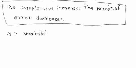 three-things-influence-the-margin-of-error-in-a-confidence-interval-estimate-of-a-population-mean-sample-size-variability-in-the-population-and-confidence-level-for-each-of-these-quantities-01228