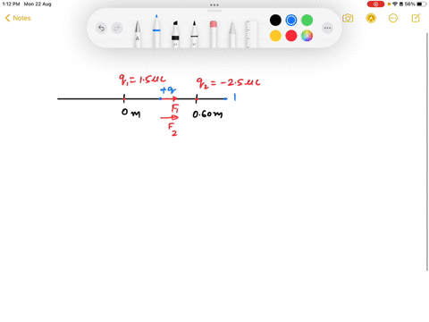 two-charges-are-placed-on-the-x-axis-one-of-15-hc-at-the-origin-and-the-other-of-25-pc-at-x-060m-find-the-position-on-the-x-axis-where-the-net-force-on-a-small-charge-q-would-be-zero-157-220-72034