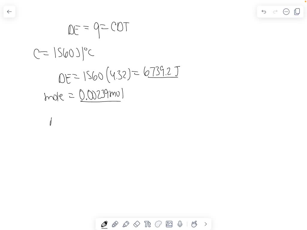 SOLVED A 0.43 g sample of glucose (MW = 180. g/mol) is burned in a