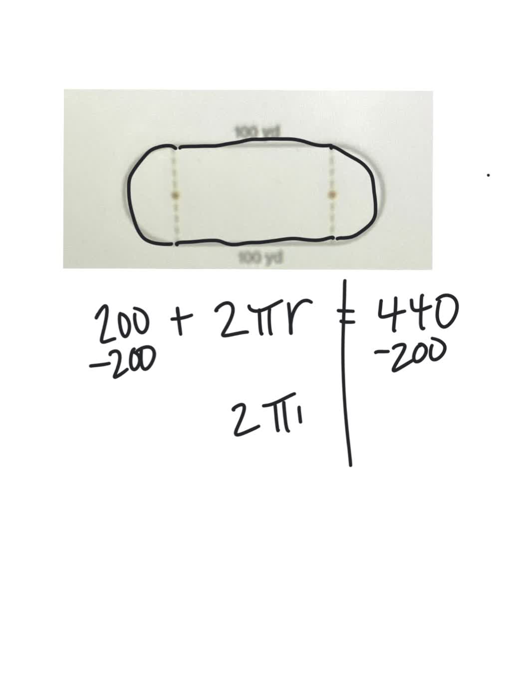 SOLVED A track is to be constructed around the football field at a