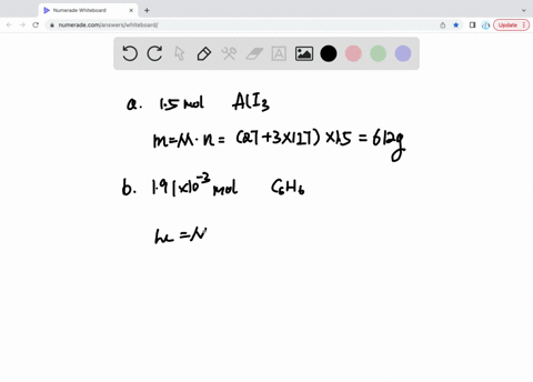 calculate-the-mass-in-grams-of-each-of-the-following-samples-a-150-mol-of-aluminum-iodide-b-191-time-18327