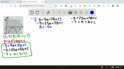 find-the-equation-of-the-quadratic-function-y-a2-bx-c-whose-graph-is-shown-on-the-right-select-three-points-whose-coordinates-appear-to-be-integers-09984