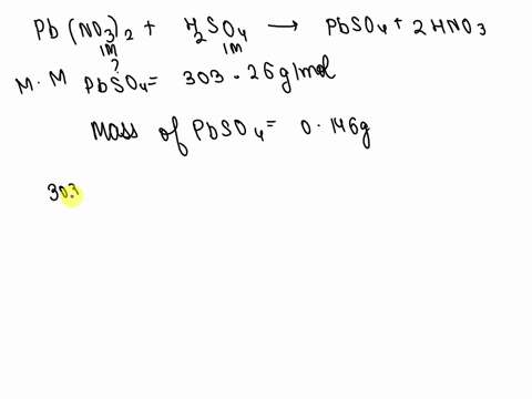 after-a-precipitation-reaction-with-067m4-h2so4-was-completed-you-centrifuge-the-sample-dry-and-weigh-it_-the-ppt-is-found-to-weigh-0146-grams-based-on-this-masswhal-was-the-ariginal-concent-23884