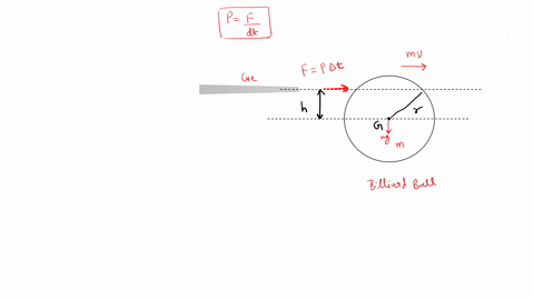 at-what-height-h-above-its-center-g-should-a-billiard-ball-of-radius-r-be-struck-horizontally-by-a-c-61571