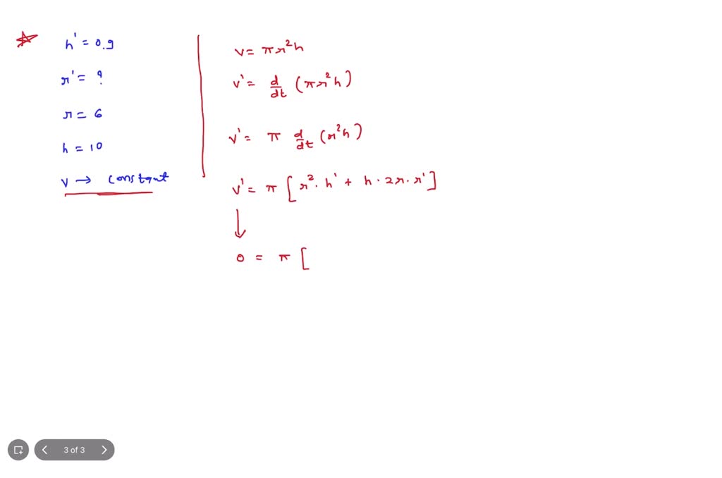 SOLVED (1 point) A potter forms a piece of clay into a right circular