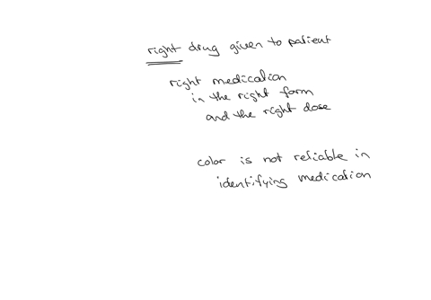 which-item-would-the-nurse-check-when-verifying-that-the-right-drug-is-being-given-to-a-patient-the-tablet-is-the-right-color-the-time-the-drug-is-given-is-correct-the-prescribers-name-is-sp-19053