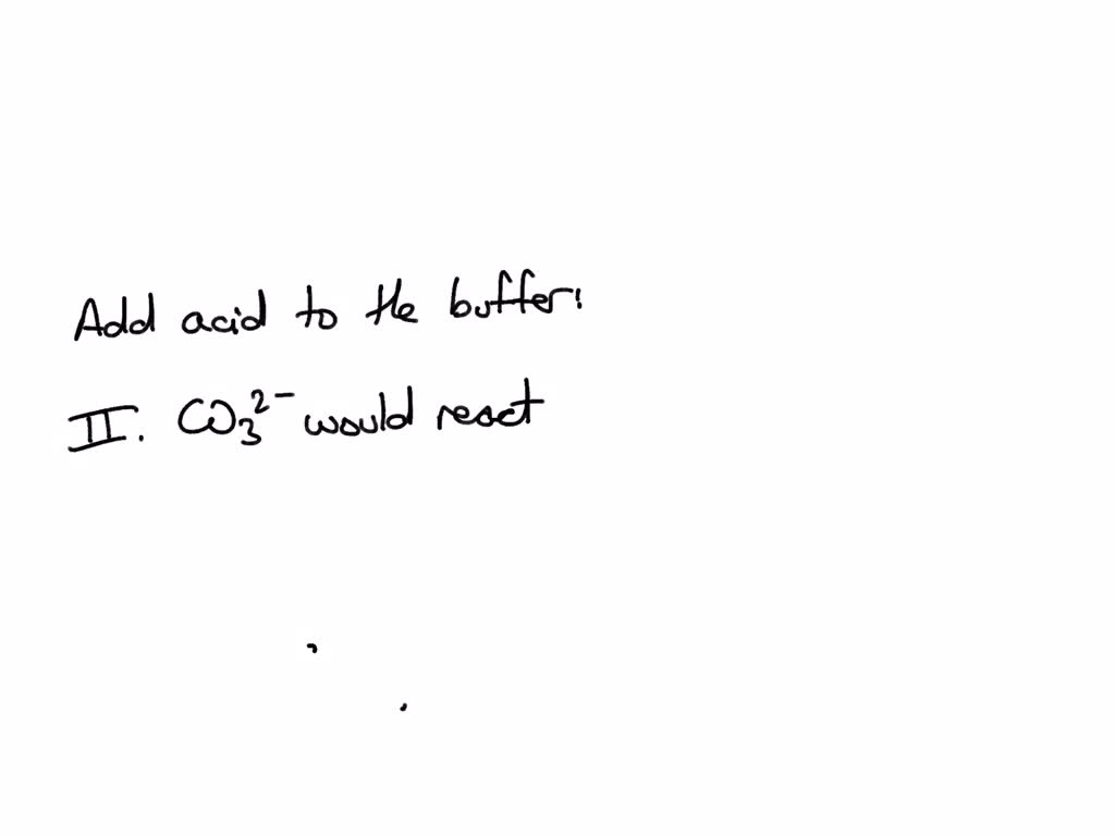 SOLVED: Respiratory Acidosis Consider the following buffer equation ...