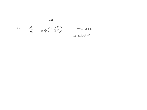 assume-that-the-maxwell-boltzmann-distribution-is-valid-in-a-gas-of-atomic-hydrogen-what-is-the-relative-number-of-atoms-in-the-ground-state-and-first-excited-state-at-293-k-room-temperature-89351