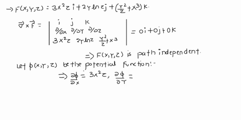 show-that-the-force-field-fzy2-3r2-i-2ylz-j-is-independent-of-path-and-find-its-potential-function-hence-evaluate-jc-f-dr-where-c-is-curve-with-parametrization-rt-titjtk-t-marks-08304