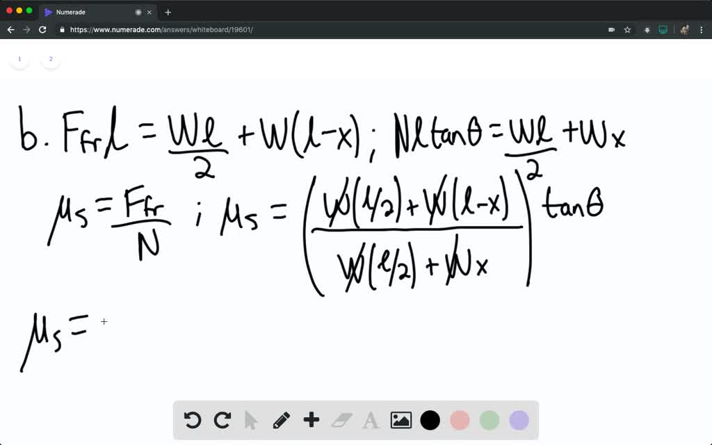 SOLVED One end of a uniform meter stick is placed against a vertical wall. The other end is