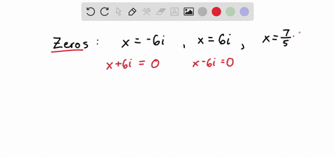 write-a-polynomial-f-x-that-satisfies-the-given-conditions-degree-3-polynomial-with-integer-coefficients-with-zeros-6i-and-3-fx-x-5-68708