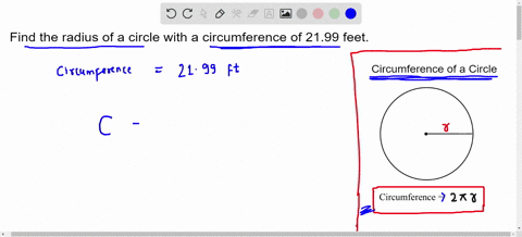 find-the-radius-of-a-circle-with-a-circumference-of-2199-feet-27832