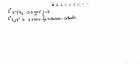 a-voltaic-cell-is-constructed-from-a-standard-h-h2-half-cell-ered-0000-v-and-a-standard-f2-f-half-cell-ered-2870-v-for-all-reactions-below-use-the-smallest-possible-integer-coefficients-be-s-20987