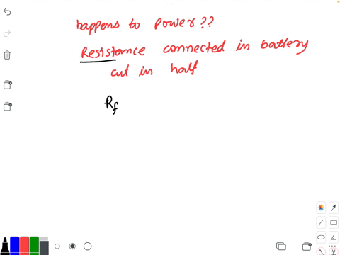 what-happens-to-the-power-if-the-resistance-connected-to-a-battery-is-cut-in-half-33105
