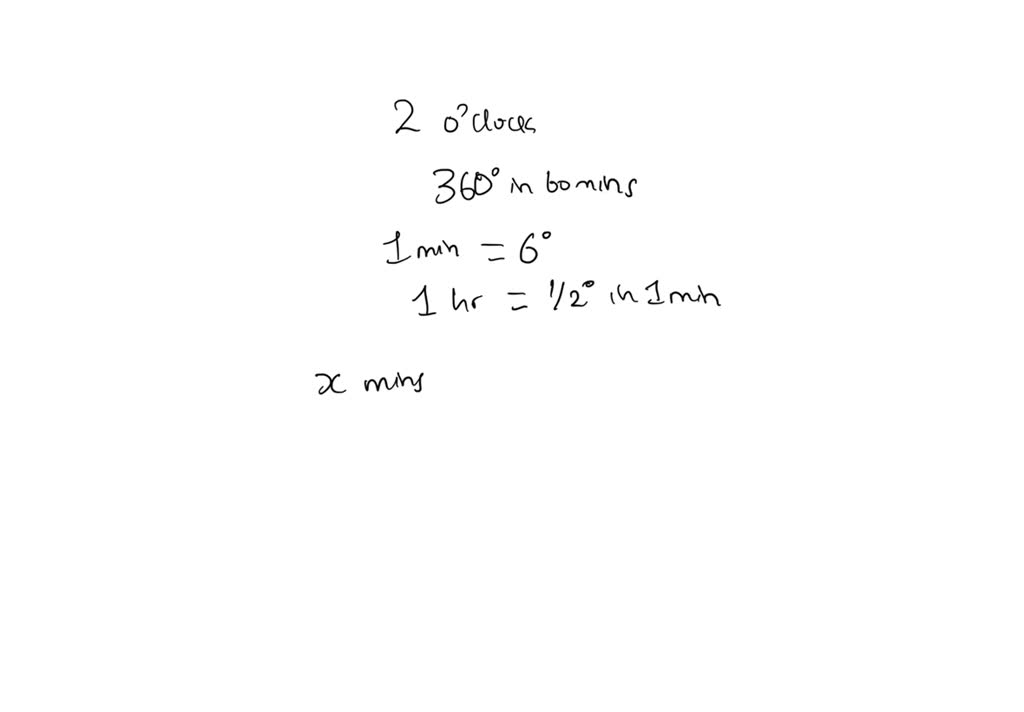 SOLVED What time after 2 o’clock will the hands of the clock be at