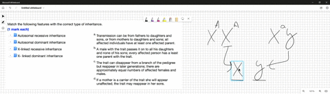 question-match-the-following-features-with-the-correct-type-of-inheritance-mark-each-autosomal-recessive-inheritance-transmission-can-be-from-fathers-to-daughters-and-sons-or-from-mothers-to-34106