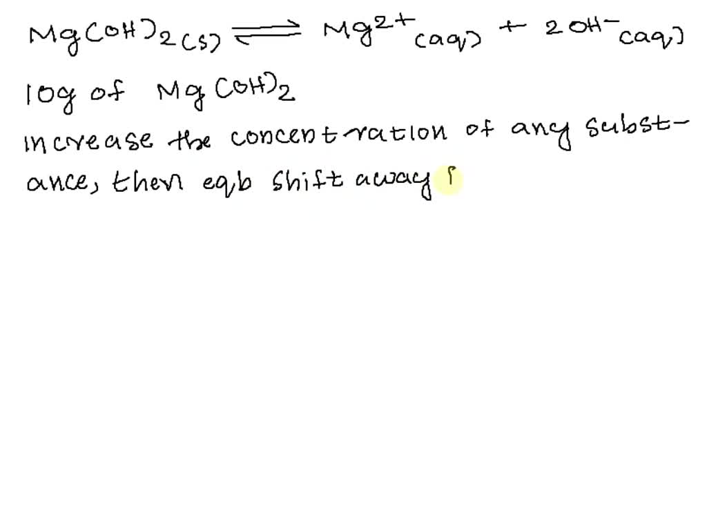 SOLVED Magnesium hydroxide is used in several antacid formulations
