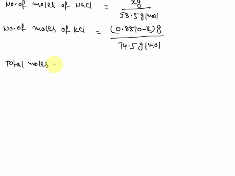 a-08870-g-sample-of-a-mixture-of-nacl-and-kcl-is-dissolved-in-water-and-the-solution-is-then-treated-with-an-excess-of-agno3-to-yield-1782-g-of-agcl-calculate-the-percent-by-mass-of-each-compound-in-t
