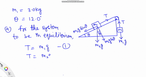 the-figure-below-shows-two-blocks-connected-by-a-string-of-negligible-mass-passing-over-a-frictionless-pulley-m1-30-kg-and-120-assume-that-the-incline-is-smooth-a-for-what-value-of-m2-in-kg-53404