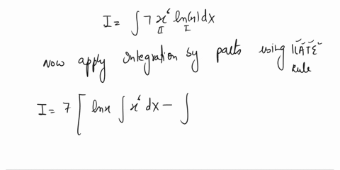 consider-the-integral-f7z-inw-dx-applying-the-integration-by-parts-technique-let-u-inx-and-dv-c6-dx-1-then-du-dx-and-u-then-uu-fedu-in-26-dx-27-integration-gives-the-final-answer-7-lnw-1-48555
