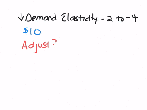 suppose-that-new-entry-decreased-your-demand-elasticity-from-2-to-4-made-demand-more-elastic-by-how-much-should-you-adjust-your-price-of-10-hint-use-the-markup-formula-to-solve-15463
