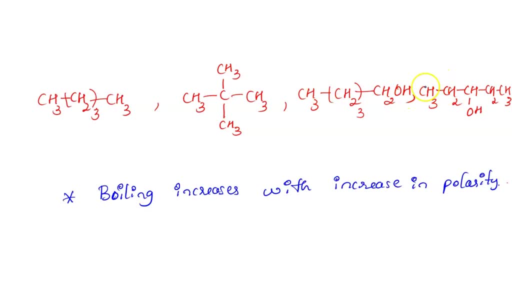 Rank The Following Compounds According To Their Boiling Point Pentane