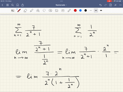 use-the-limit-comparison-test-to-determine-the-convergence-or-divergence-of-the-series-2n-1-n-2n-1-lim-l-0-converges-diverges-need-help-master-it-submit-answer-32907