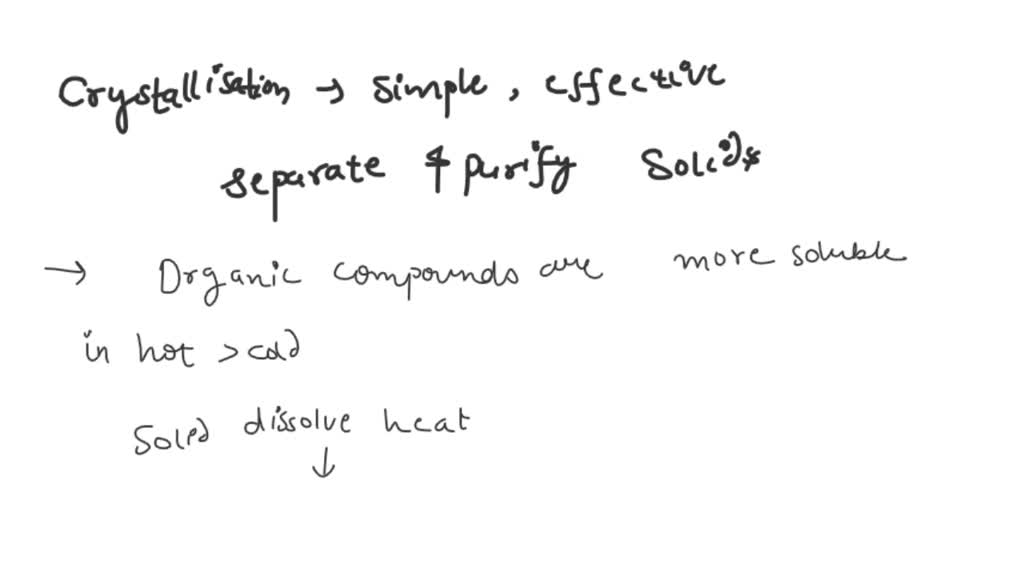 SOLVED 1. Why is the final product from the crystallization process