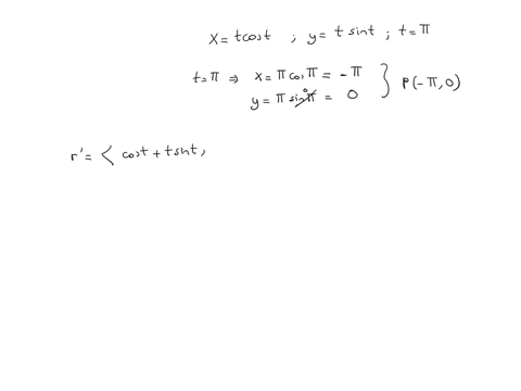 find-an-equation-of-the-tangent-to-the-curve-at-the-point-corresponding-to-the-given-value-of-the-parameter-x-t-cost-y-t-sint-t-i-32998