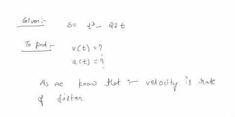 1-the-equation-of-motion-of-a-particle-is-s-t3-27t-where-s-is-in-meters-and-t-is-in-seconds-assume-t-0-a-find-the-velocity-and-acceleration-as-functions-of-t-vt-at-b-find-the-acceleration-af-92003
