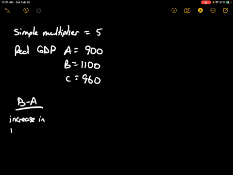 refer-to-figure-23-5-suppose-that-an-increase-in-autonomous-investment-caused-the-ad-curve-to-shift-to-the-right-as-shown-if-the-simple-multiplier-in-this-model-is-5-then-what-is-the-value-of-the-mult