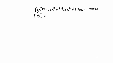 in-this-problem-cost-revenue-and-profit-are-in-dollars-and-x-is-the-number-of-units-suppose-the-profit-function-for-a-product-is-as-follows-px-403x-342x2-3366x-48000-find-the-maximum-profit-43027