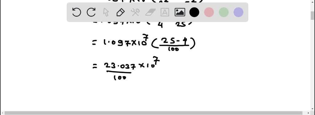 SOLVED: Using the Bohr model, determine the energy in joules of the ...