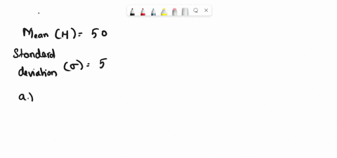 given-a-normal-distribution-with-50-and-5-find-the-probability-of-that-a-x-40-b-x-60-c-45-x-65-02918