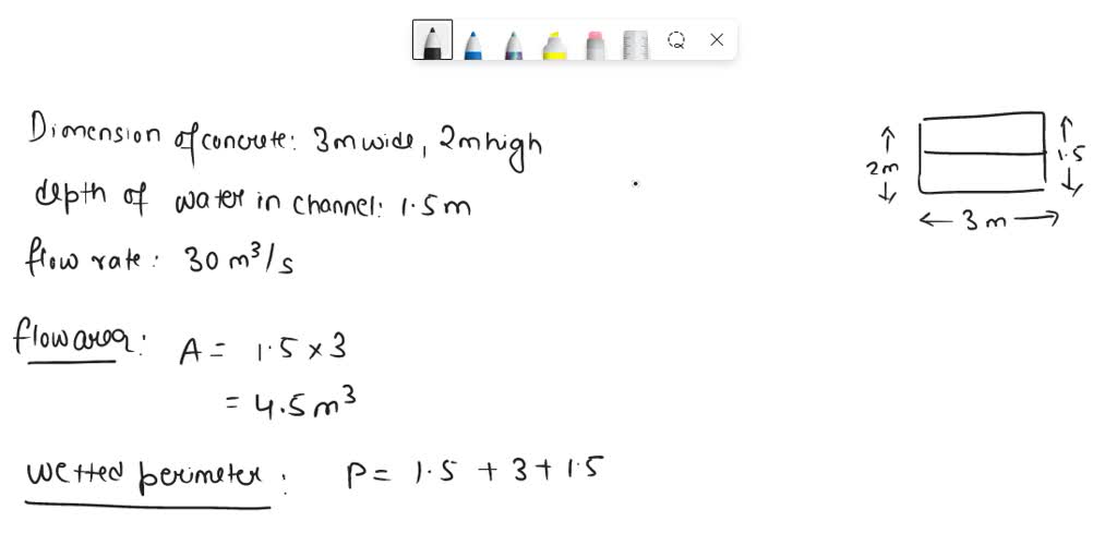 SOLVED 1. Calculate the Froude angle for a flow of depth 0.102 m