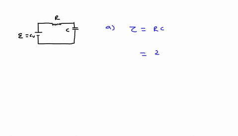 a-simple-rc-circuit-consists-of-a-1-microf-capacitor-in-series-with-2800-ohm-resistor-a-6-v-battery-and-an-open-switch-initially-the-capacitor-is-uncharged-2800-0-a-what-is-the-time-constant-11392