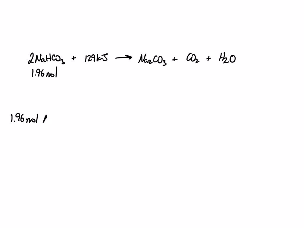 SOLVED Baking soda (NaHCO3) when it is heated according to